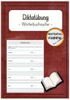 Vorschau - Arbeitsblätter - Diktatübung - Wörterbuch-Suche - Deckblatt