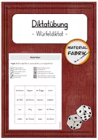Vorschau - Arbeitsblätter - Diktatübung - Würfeldiktat - Deckblatt