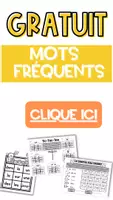 Vista previa - Juegos / Gamificación - Jeux pour les Mots fréquents LISTE 1 SET 1 - página 1