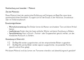 Vorschau - Arbeitsblätter - Leseräder für Erstleser - Seite 1