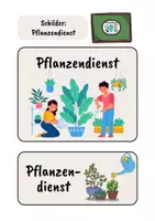 Vorschau - Anderer Materialtyp - Pflanzen im Klassenraum - Schilder und Aufkleber - Editierbar - Seite 2