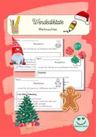 Vorschau - Arbeitsblätter - Wendediktate Klasse 2 Weihnachten - Deckblatt