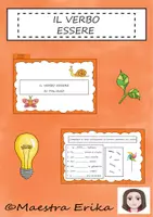 Aperçu - Feuilles d'exercices - Le verbe "essere"en italien ( être) - Page de couverture