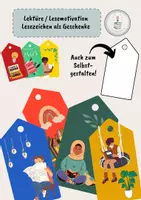 Vorschau - Mal- und Bastelvorlagen - Lektüre / Lesemotivation - Lesezeichen als Geschenke - Deckblatt