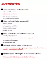 Vorschau - Arbeitsblätter - Die Taube: Leseverständnis und Kreuzworträtsel mit Lösungen - Seite 3