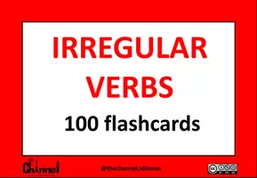 Vista previa - Juegos / Gamificación - 100 IRREGULAR VERBS: Flash Cards (Colour and B&W) - página 1