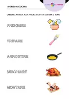 anteprima - Esercizi - Impara i Verbi in Cucina / Italiano - Pagina 1