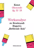 Vorschau - Unterrichtsreihen - Werkanalyse zu Rembrandt Bugattis Plastik „Brüllende Kuh“ - Deckblatt