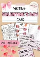 Vorschau - Arbeitsblätter - Writing | Valentine´s Day | Valentinstag - Deckblatt