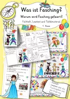 Vorschau - Arbeitsblätter - Was ist Fasching Fastnacht Ethik Deutsch Klasse 1 #faschingbeieduki - Deckblatt