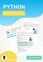 Vorschau - Arbeitsblätter - String-Funktionen mit Python - Komplett vorbereitete Stunde - Deckblatt