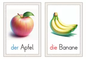 Vorschau - Bildkarten - DaZ Bildkarten - Obst und Gemüse - Seite 1