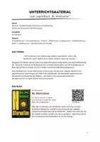 Vorschau - Arbeitsblätter - Thema Klimaaktivismus: der Jugendroman "No Alternative" - Deckblatt