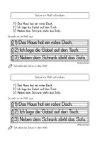 Vorschau - Arbeitsblätter - Hefteintrag für das Fach Deutsch (Wörter/Sätze) Klasse 1 - Seite 3