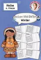 Vorschau - Arbeitsblätter - Rechenmalblätter Winter | ZR 1000000 | Klasse 4 - Deckblatt