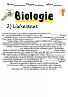Vorschau - Unterrichtsreihen - Umweltverschmutzung und biologische Auswirkungen Informationen und Arbeitsblätter - Seite 2