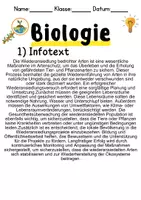 Vorschau - Stationenlernen - Wiederansiedlung bedrohter Arten Informationen und Arbeitsblätter - Seite 1
