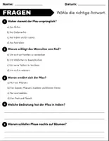 Vorschau - Arbeitsblätter - Der Pfau: Leseverständnis und Kreuzworträtsel mit Lösungen - Seite 2
