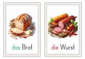 Vorschau - Bildkarten - DaZ Bildkarten - Abendessen - Seite 1
