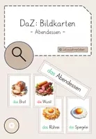 Vorschau - Bildkarten - DaZ Bildkarten - Abendessen - Deckblatt