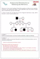Vorschau - Arbeitsblätter - Arbeitsblatt: Stammbaumanalyse Albinismus - Seite 3