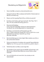 Vorschau - Arbeitsblätter - Bildgeschichte - Schularbeit - Seite 1