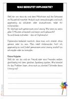Vorschau - Arbeitsblätter - Diplomatie - Streit schlichten, Frieden stiften - Seite 1