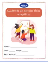 Vista previa - Hojas de trabajo - Cuadernillo de ejercicios léxico ortográficos - Portada