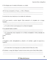 Vista previa - Hojas de trabajo - Cuadernillo de ejercicios léxico ortográficos - página 3