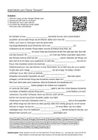 Vorschau - Arbeitsblätter - Arbeitsblätter zum Thema "Schwert" (Lückentext, Hörverstehen) + Lösung & MP3 + Mindmap + Infografik - Deckblatt
