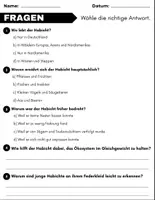 Vorschau - Arbeitsblätter - Der Habicht: Leseverständnis und Kreuzworträtsel mit Lösungen - Seite 2
