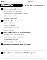 Vorschau - Arbeitsblätter - Der Bussard: Leseverständnis und Kreuzworträtsel mit Lösungen - Seite 2