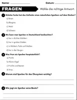 Vorschau - Spiele - Der Sperber: Leseverständnis und Kreuzworträtsel mit Lösungen - Seite 2