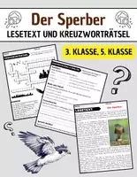 Vorschau - Spiele - Der Sperber: Leseverständnis und Kreuzworträtsel mit Lösungen - Deckblatt