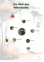 Vorschau - Arbeitsblätter - Das Nilkrokodil – Steckbrief inklusive – Tiere Afrikas – Montessori Lernkarten (Kontinente entdecken) - Seite 3