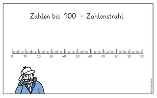 Vorschau - Präsentationen/Tafelbilder - Zahlen bis 100 - Präsentation zur Einführung des Zahlenstrahls - Seite 2