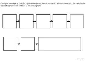 Aperçu - Feuilles d'exercices - Exploitation pédagogique LA SOUPE AU CAILLOU version paysage 2 - Page 1