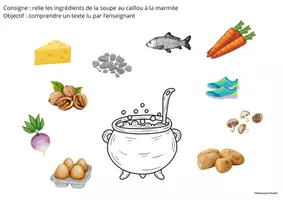 Aperçu - Feuilles d'exercices - Exploitation pédagogique LA SOUPE AU CAILLOU version paysage 2 - Page 3