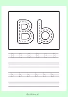 Vista previa - Manualidades / Dibujos para colorear - Abecedario para colorear y trazar - página 3
