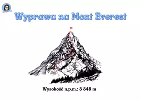 zapowiedź - Wyprawa na Mont Everest - Stacje zadaniowe- klasa 1 i 2 - strona 1
