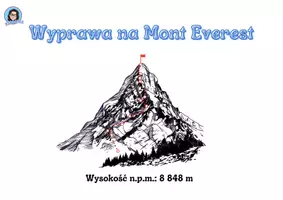 zapowiedź - Wyprawa na Mont Everest - Stacje zadaniowe- klasa 1 i 2 - obwoluta