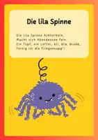 Vorschau - Spiele - Klatsch- und Bewegungsreim für Kinder: Die lila Spinne - Seite 2