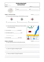 Vorschau - Arbeitsblätter - Klassenarbeit zum Thema Arbeit mit Karten - Deckblatt