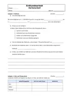 Vorschau - Arbeitsblätter - Klassenarbeit zum Thema Arbeit mit Karten - Seite 1
