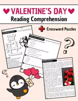 Vorschau - Arbeitsblätter - VALENTINE'S DAY : Reading Comprehension and Crossword Puzzles with Answers. - Deckblatt