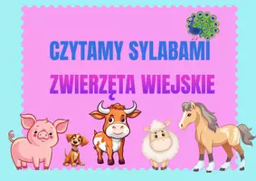 zapowiedź - Czytamy sylabami -zwierzęta wiejskie - obwoluta