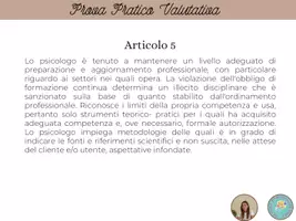 anteprima - Altro tipo di materiale - PPV: Articolo 5 del Codice Deontologico - Pagina 1