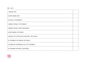 Aperçu - Feuilles d'exercices - fluidité en lecture - niveau 3 - Page 2