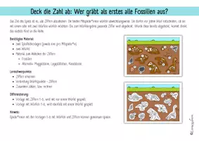 Vorschau - Spiele - Spiel: Ziffern erkennen (Kindergarten / Anfangsunterricht): Dinosaurier - Seite 2