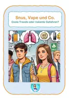Vorschau - Arbeitsblätter - Sachtexte sinnerfassend lesen + Feedback - Snus Vape und Co. - Deckblatt